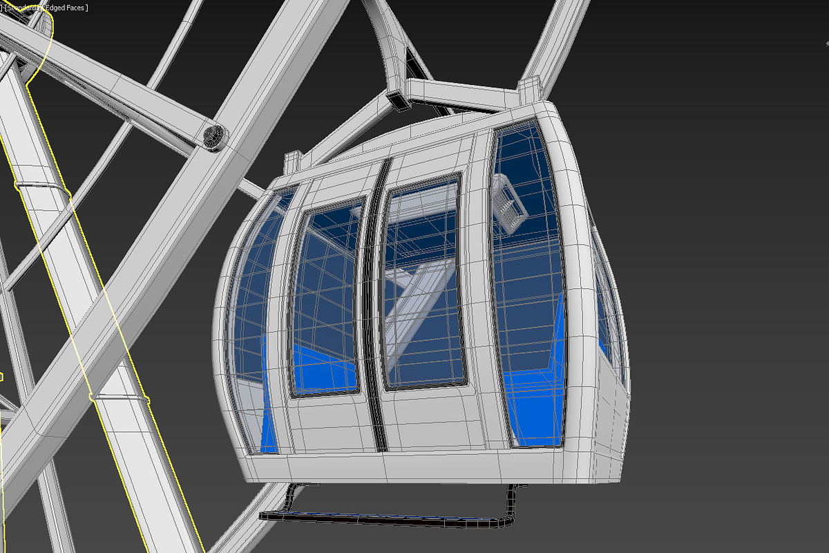 Ferris wheel 3d model vray, an Architecture 3D Model by konstantin.ermolaev (Photo 8 of 9)