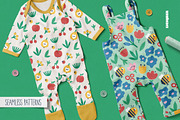 Modern Floral Clipart & Patterns, a Seasonal Illustration by Ejevyaka (Thumbnail 7 of 8)