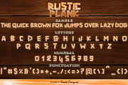 Rustic Plank Font - Wood Font, a Sans Serif Font by Beast Designer (Thumbnail 2 of 2)
