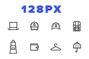 Clothes & Apparel Icons Vol 01, an Outline Icon by Pixel Sauce™ (Thumbnail 4 of 4)