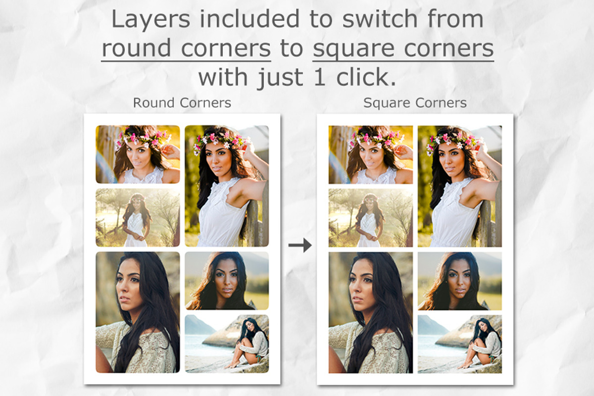 Photo Collage Templates PSD Template, a Card Template by Supremer Studio (Photo 6 of 6)