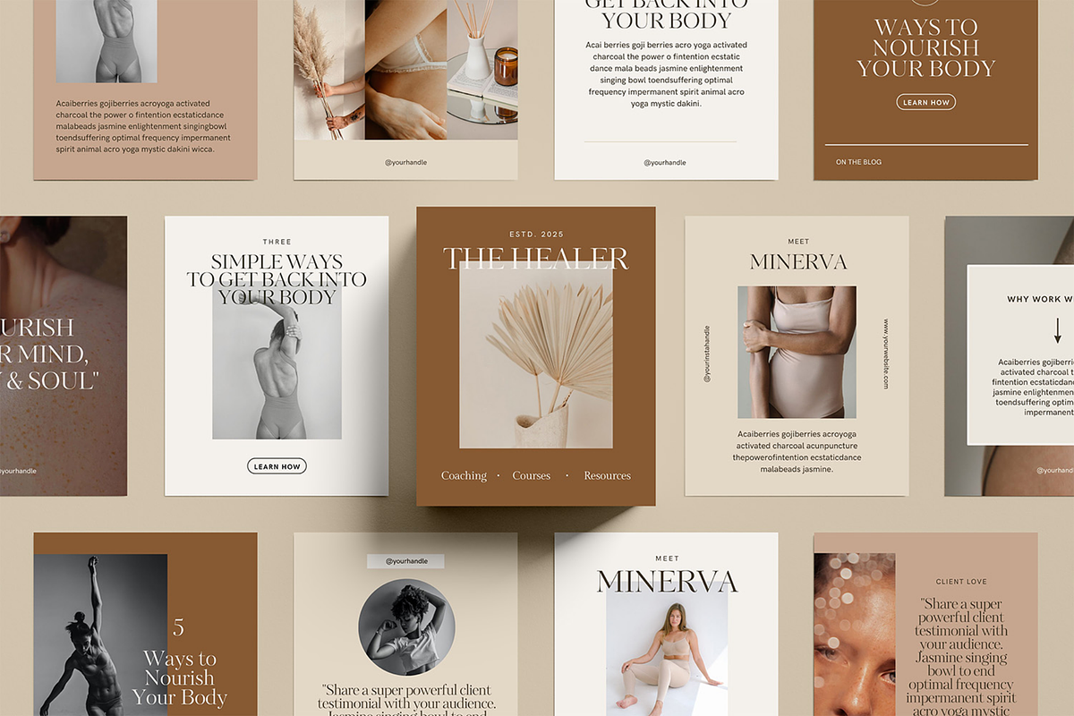 Instagram Canva Templates, a Social Media Template by Glo Design Studio (Photo 8 of 10)