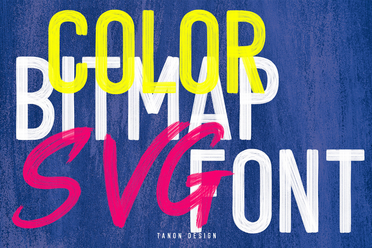 Raw Paint SVG Font Duo, a Handwritten Font by Tanondesign (Photo 5 of 12)
