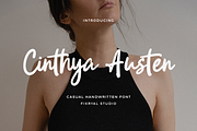 Cinthya Austen – Casual Handwritten, a Script Font by Fikryal Studio (Thumbnail 1 of 12)