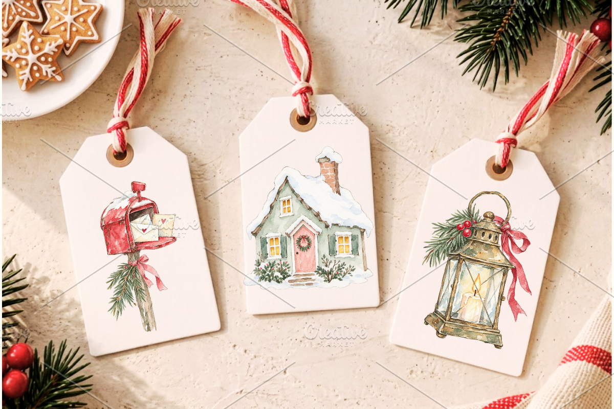 Hand Drawn Christmas PNG Cliparts, a Seasonal Illustration by Ink Gallery (Photo 8 of 13)