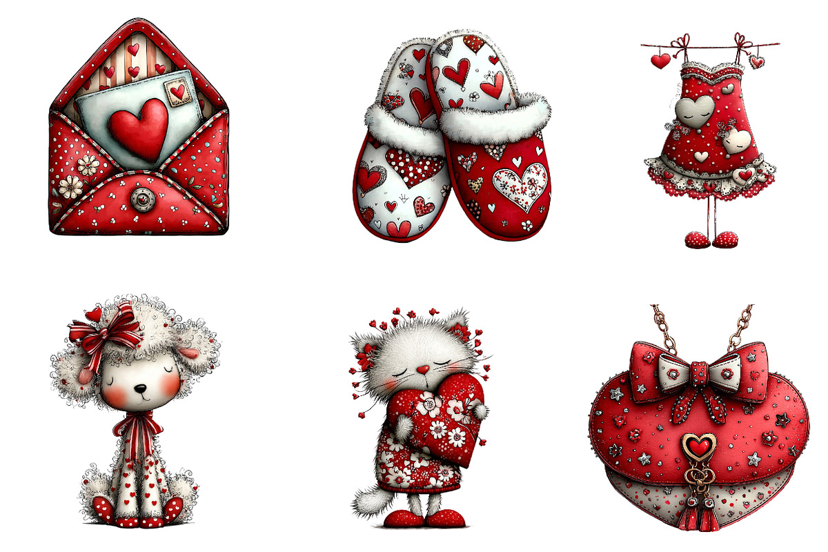 watercolor soft love clipart, an Illustration by CreationArt (Photo 2 of 5)