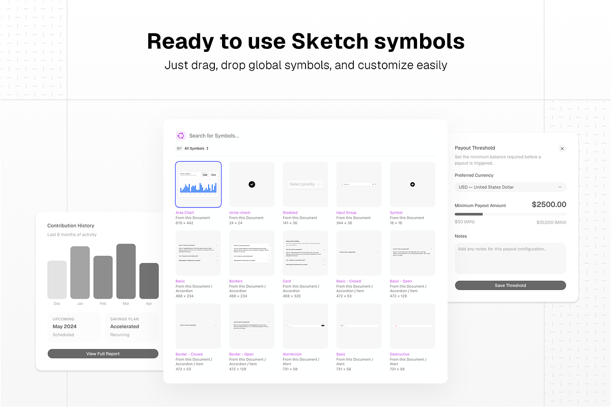 Shadcn UI Components for Sketch, an UI Kit Template by WhiteUI.Store (Photo 7 of 9)