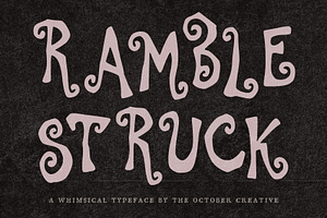Ramblestruck Bouncy Display Font