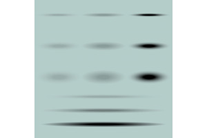 Set of Vector Transparent Shadows, a Texture Graphic by FineArtStudio