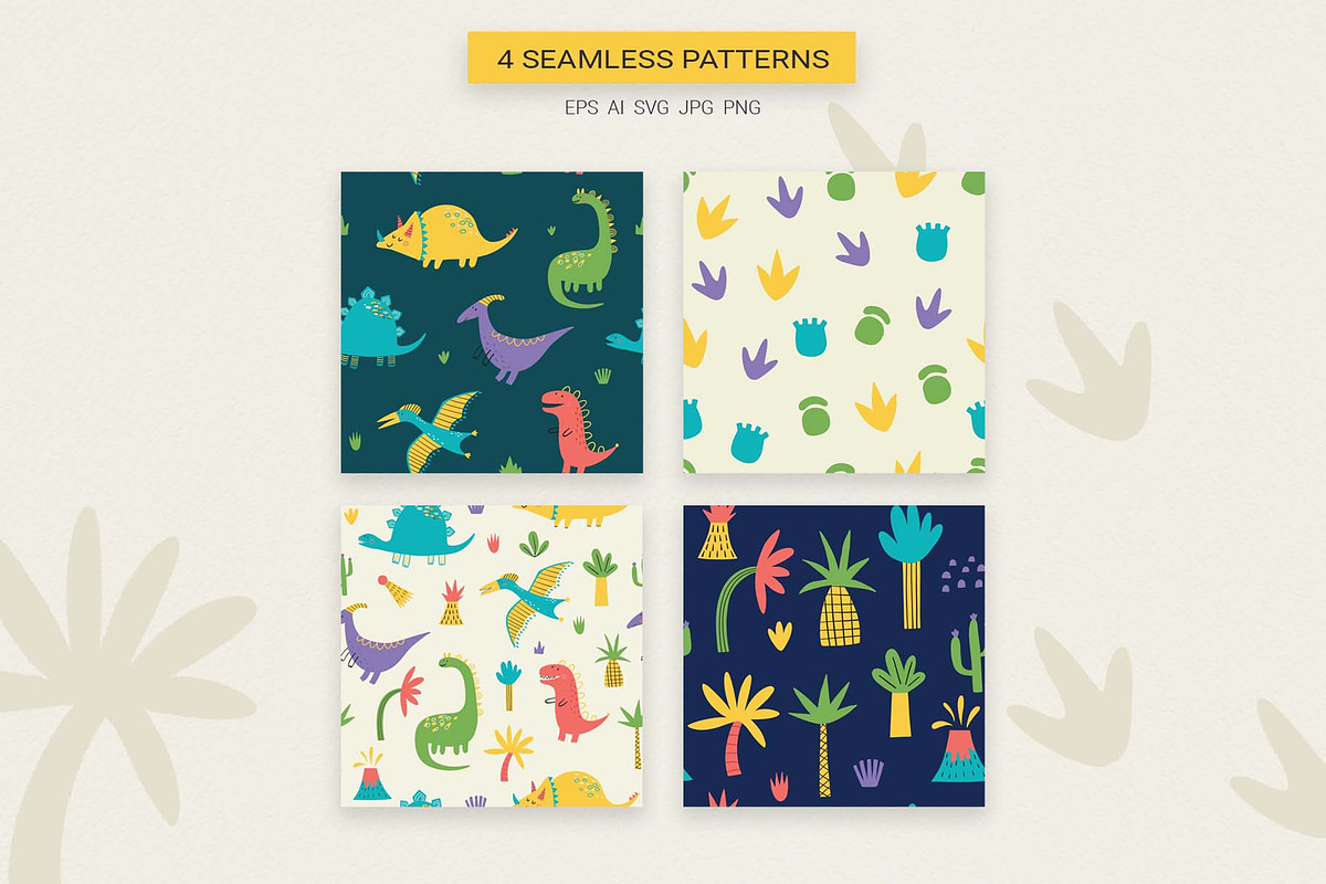 Little Dinosaurs | 100% hand drawn, an Animal Illustration by Irina Ostapenko (Photo 2 of 9)