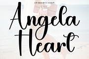 Angela Heart, a Handwritten Font by FreshTypeINK (Thumbnail 1 of 8)