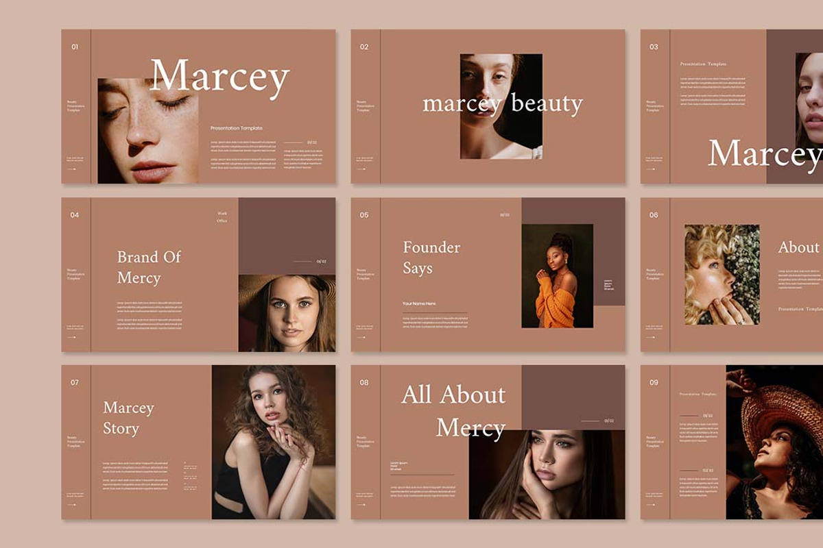 Marcey Presentation Template, a Presentation Template by Analogous Temp (Photo 2 of 5)