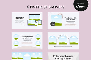 Pinterest Banner Templates