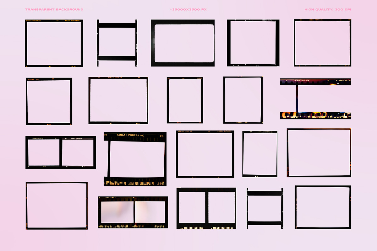 35mm Film Frames Overlays, an Object Graphic by Kaleriia (Photo 6 of 10)