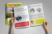 Indesign Newsletter Template, a Magazine Template by marone (Thumbnail 1 of 5)