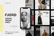 Fjord - Social Media Pack, a Social Media Template by Simple có (Thumbnail 1 of 11)