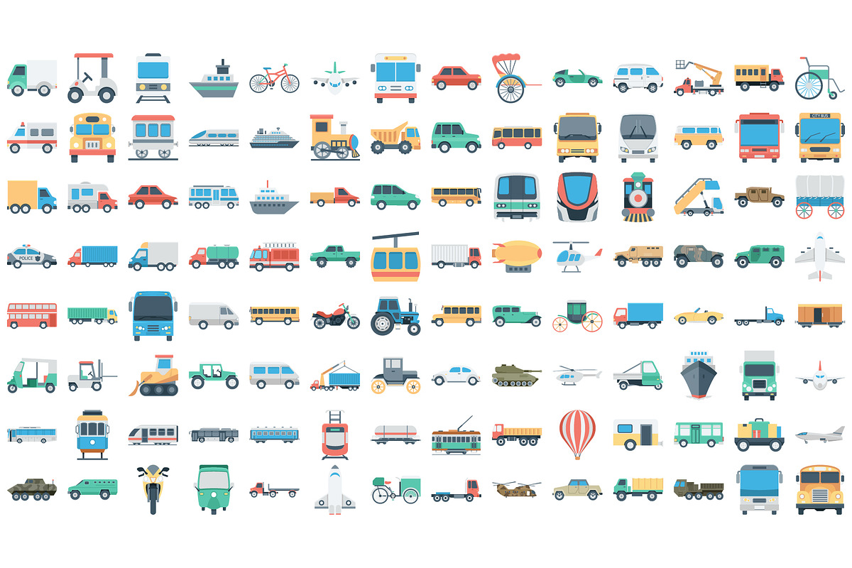 Transport Icon Set for All Travel Ne, an Icon by Vector Portal (Photo 2 of 6)