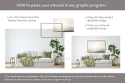 HOME IN TOSCANA Wall&Frame Mockups, a Print Template by MyHomeMockups (Thumbnail 11 of 12)