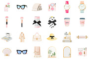 Stylish Watercolor Clipart Set, an Illustration by Sublimation Artist (Thumbnail 2 of 6)
