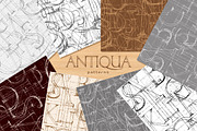 ANTIQUA Vector Font + Patterns, a Pattern Graphic by ekaart (Thumbnail 2 of 10)