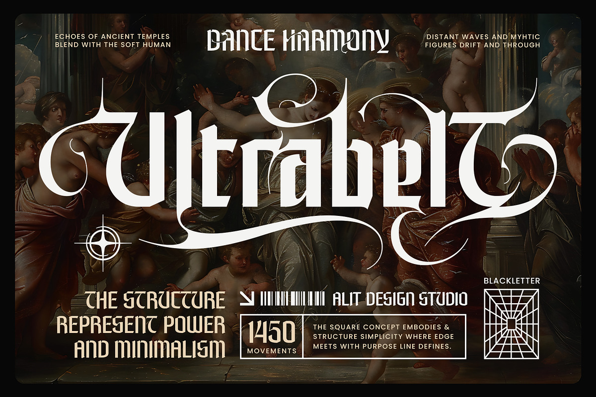 Tourah Shock Typeface, a Blackletter Font by alit design (Photo 17 of 17)