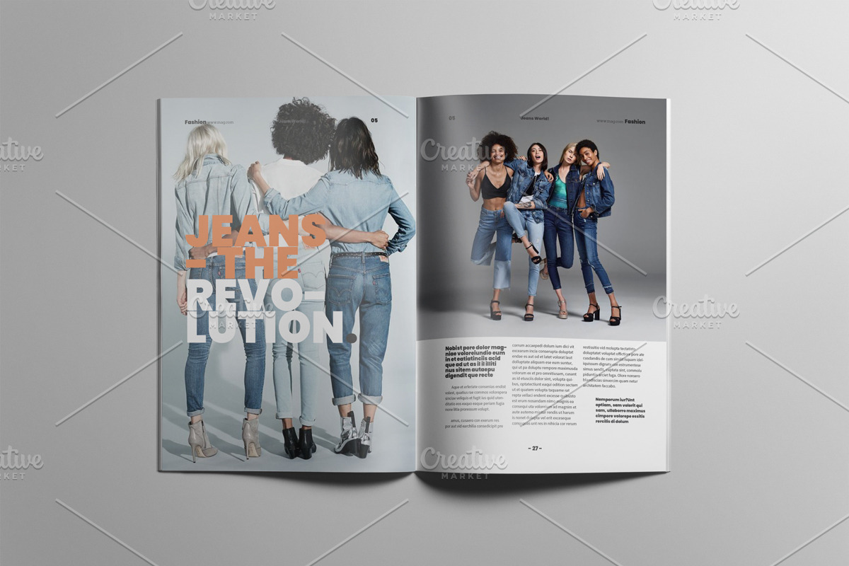 The Best Fashion Magazne Layout, a Magazine Template by Swayang (Photo 15 of 23)