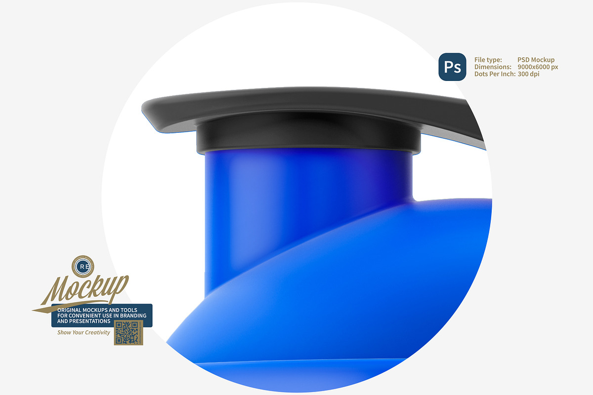 Protein Shaker Bottle Mockup, a Packaging Mockup by Reformer Mockup (Photo 2 of 6)