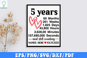 Wedding Anniversary SVG Bundle, a Graphic by Designer302 (Thumbnail 2 of 12)