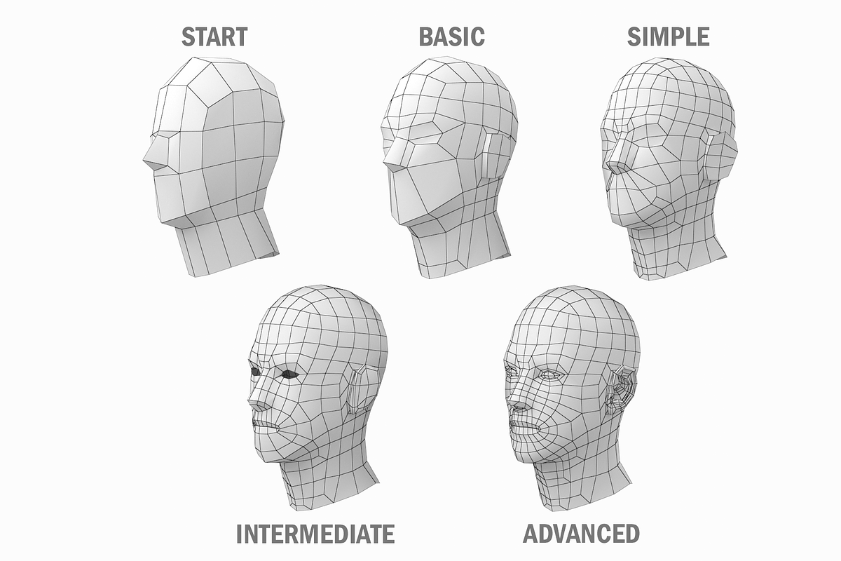 Natural Male T-Pose in 5 Topologies, a 3D by VK Studio (Photo 17 of 21)