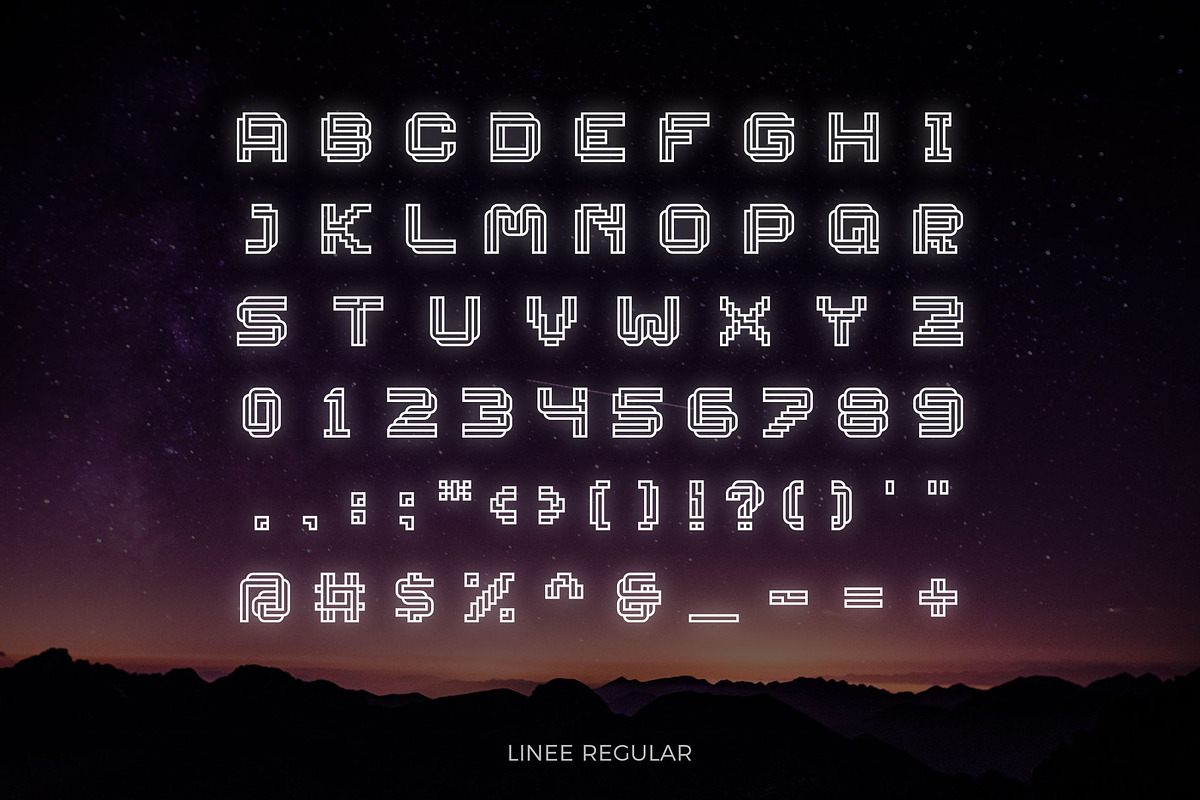 Linee Font - Scifi & Modern Look preview 3