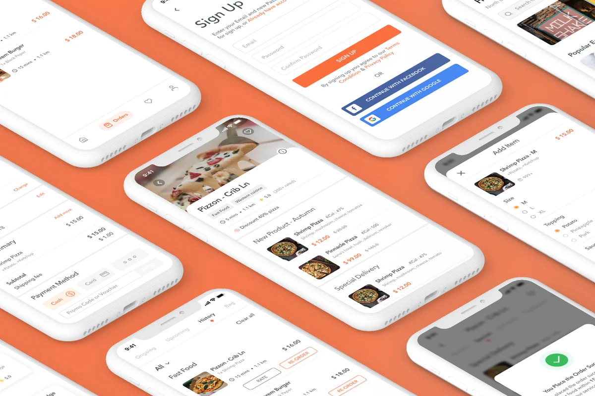Foodude - Food Delivery App Design, an App Template by Capi Product (Photo 5 of 6)