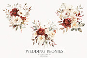 Wedding Peonies, a Decorative Illustration by PeDe Designs (Thumbnail 4 of 10)