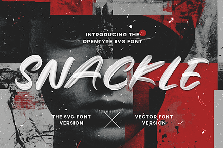 Snackle – SVG Brush Font, a Handwritten Font by Pixesia Studio