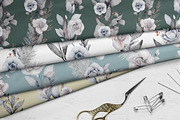 Gray roses, botanical seamless, a Pattern Graphic by NastiaDesignsPrints (Thumbnail 8 of 9)