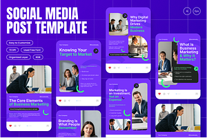 Business Marketing Overview IG Post, a Social Media Template by Annora Studio
