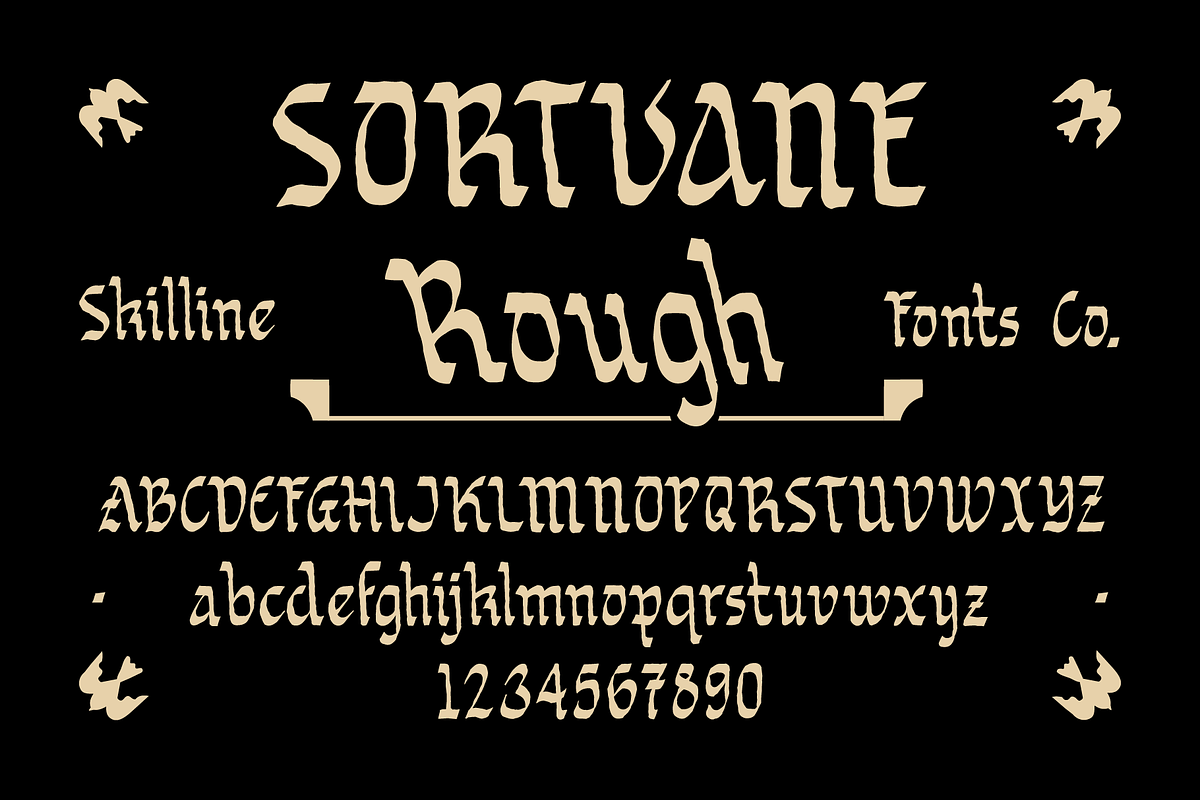 SFC Sortvane, a Blackletter Font by Skilline Supply Co. (Photo 1 of 15)