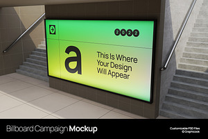 Billboard Campaign Mockup, an Advertising Mockup by graphicook