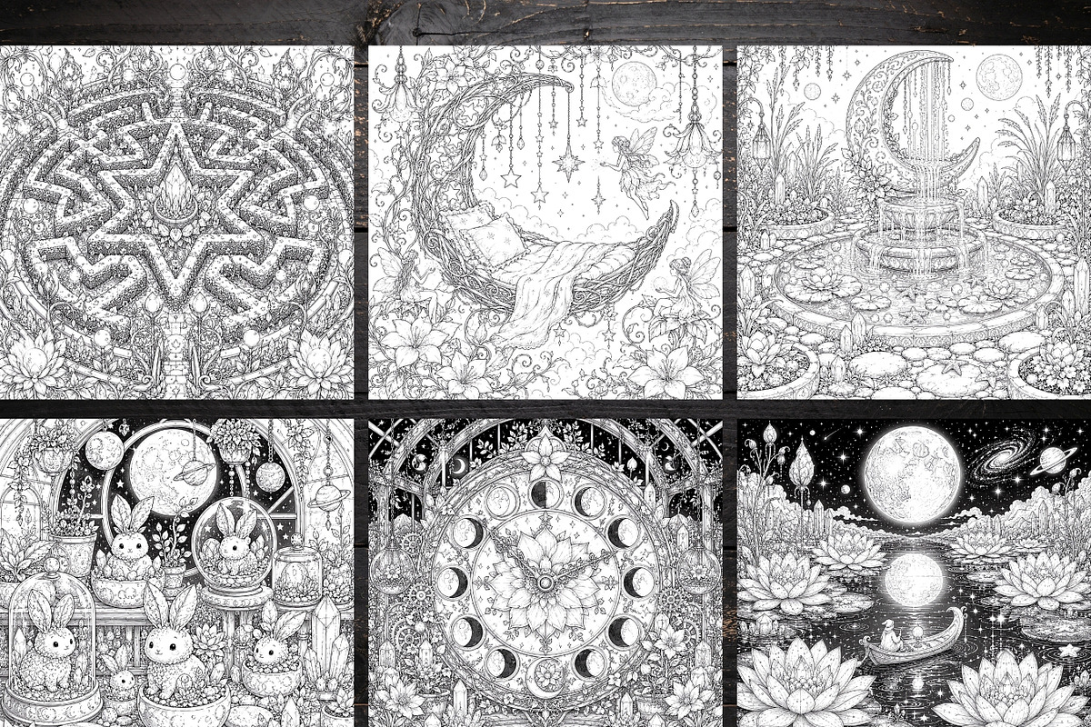 Alien Botanical Garden Coloring Page, a Brochure Template by LA Design (Photo 4 of 10)