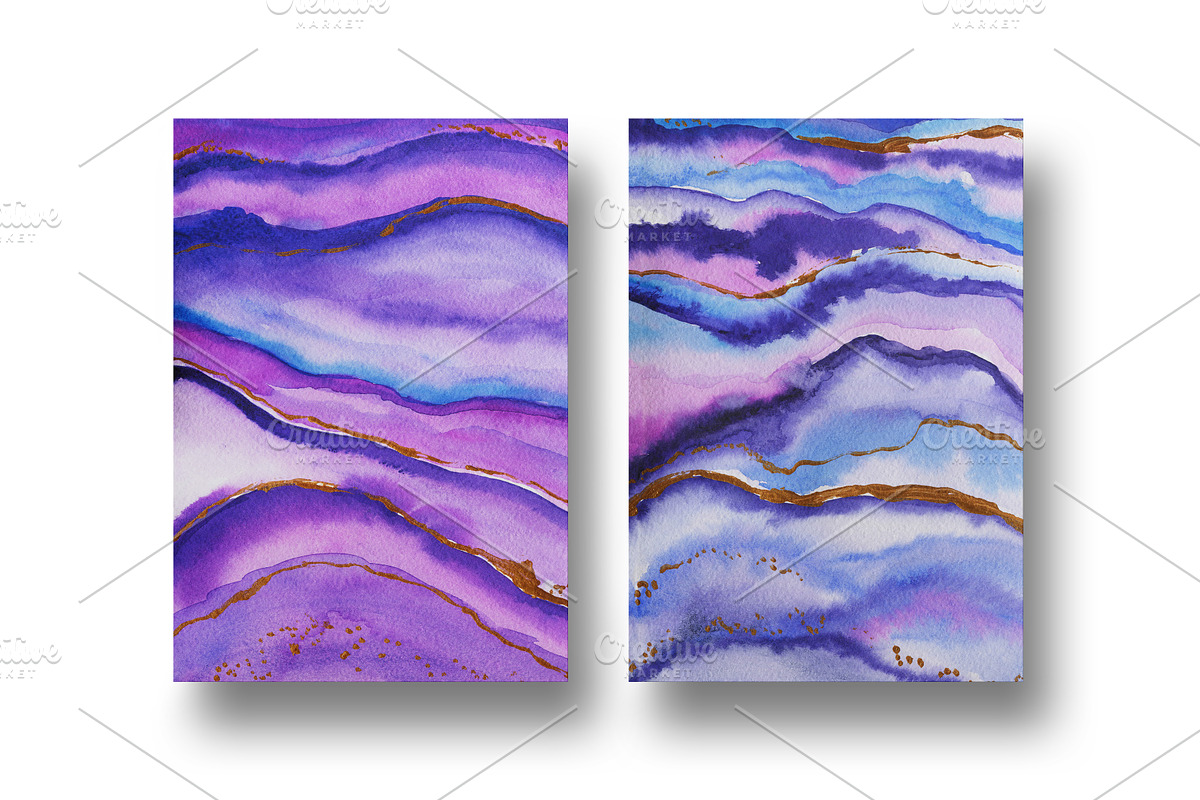 Agate watercolor texture backgrounds, a Texture Graphic by digital_essence (Photo 2 of 16)