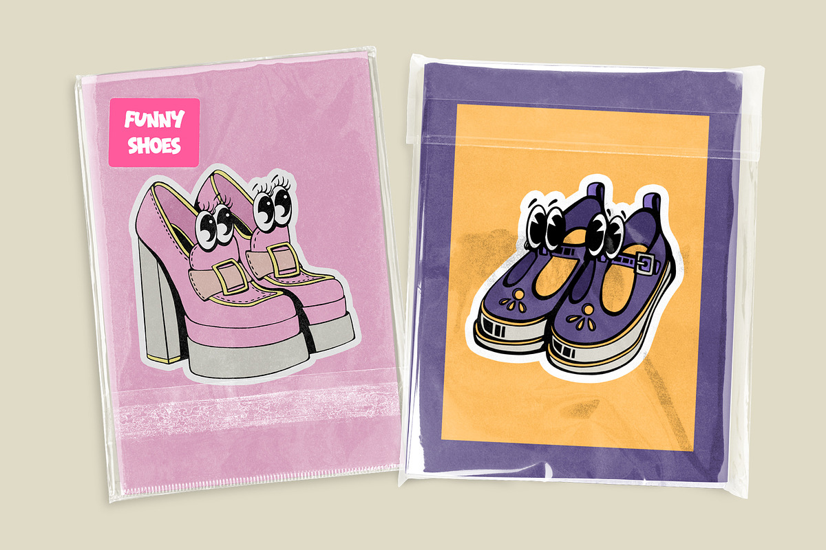Funny Shoes - Character Collection, an Illustration by Alina Sh (Photo 5 of 7)