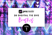 Procreate Tie-Dye Brush Stamp Bundle, a Brush Add-On by The Gypsy Goddess (Thumbnail 3 of 11)