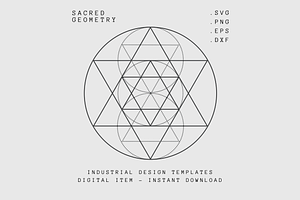 Sacred Geometry Merkaba: SVG