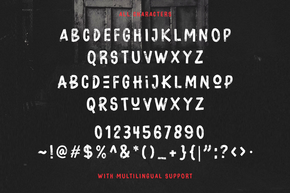 Broken Drive - Grunge Display Font, a Sans Serif Font by Sarid Ezra (Photo 6 of 6)