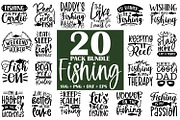 Fishing SVG Bundle 20 Designs, an Illustration by ZoomkSVG (Thumbnail 1 of 41)