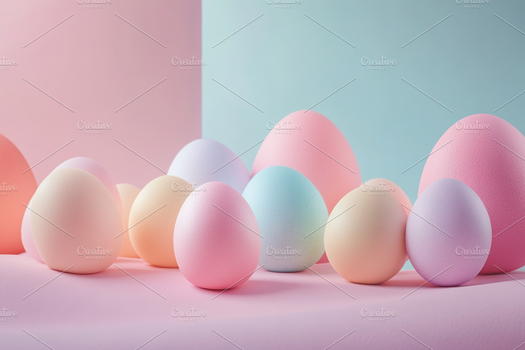 Colorful painted easter eggs, a Photo by AlyaAnd