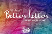 Better Letter handwritten script fon, a Font by Rashdrawn (Thumbnail 1 of 3)
