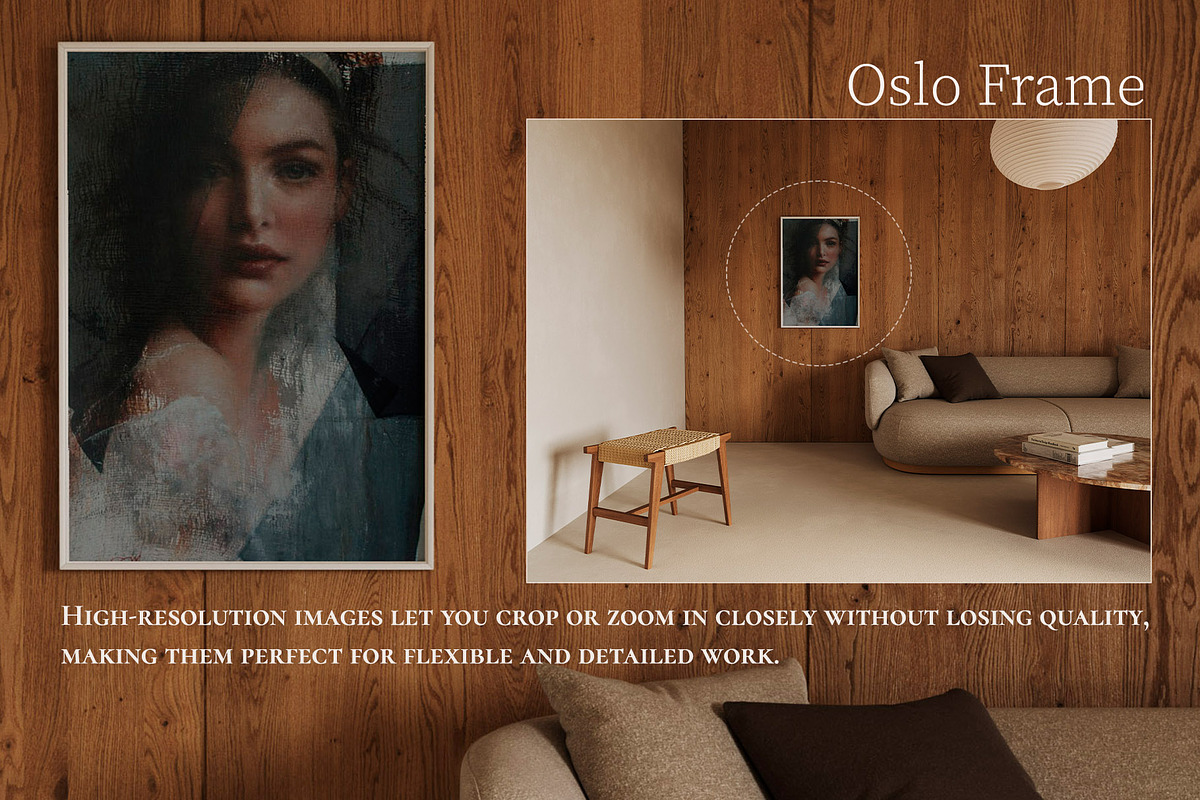 Oslo Japandi Wood Frame Mockup, a Household Mockup by LAMIA DESIGN (Photo 15 of 18)