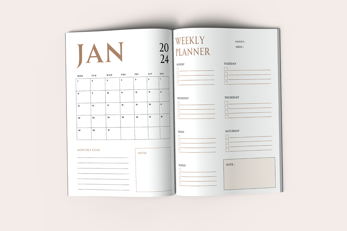 2024 Planner 365 Days | KDP Interior, a Templates & Theme by KDPISH (Photo 4 of 6)