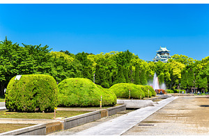View of osaka castle park in japan containing asia, japan, and castle, an Architecture Photo by Leonid Andronov