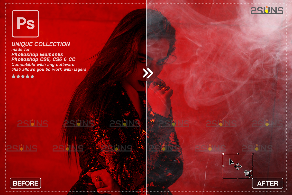 White smoke photo overlay, Fog, an Object Graphic by 2SUNS (Photo 5 of 9)